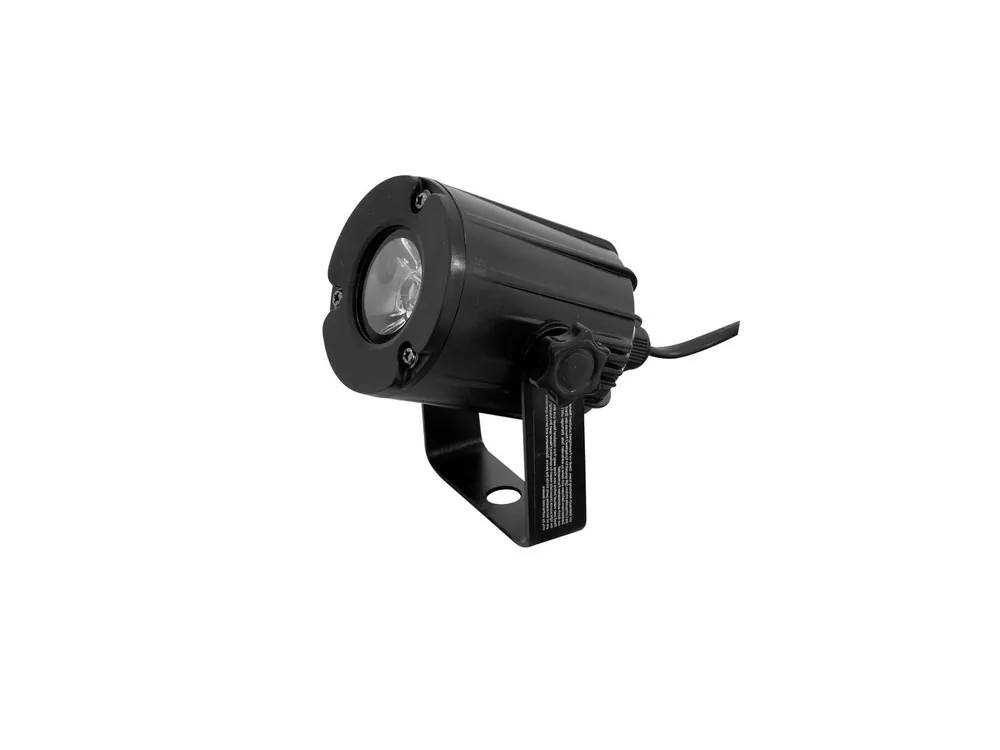 Eurolite LED spot 3W, 3200K, 6, černý, bodový reflektor Výprodej