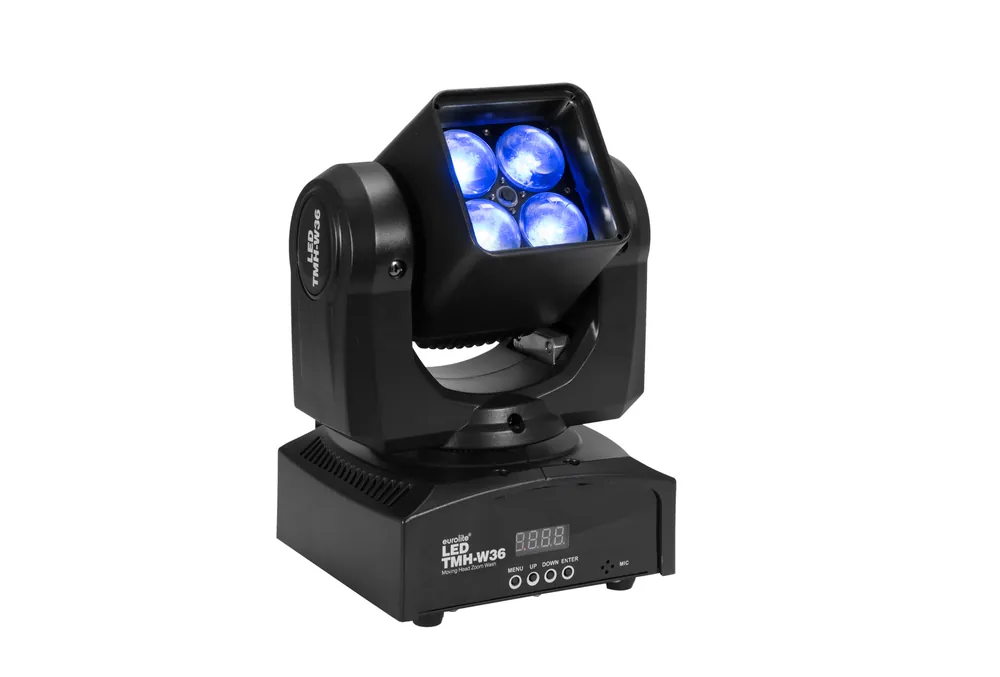 EUROLITE LED TMH-W36 Otočná hlavice s motorickým zoomem Dokud Zásoby Vydrží