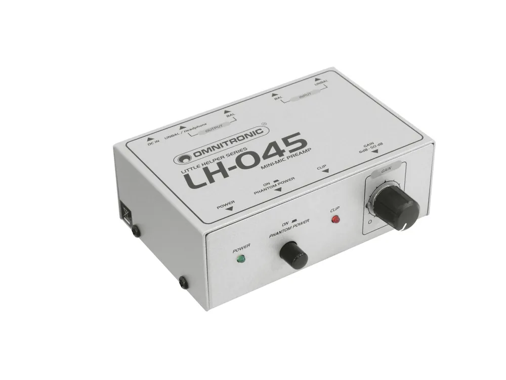 Jen Po Omezenou Doba Omnitronic LH-045, mikrofonní předzesilovač