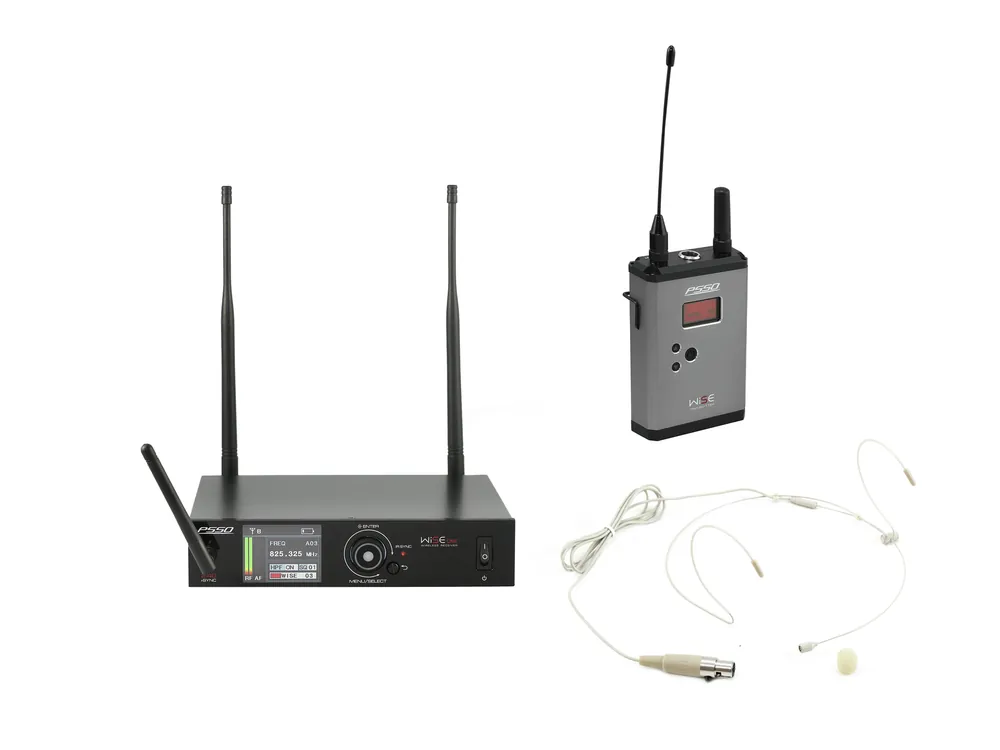 PSSO Set WISE ONE+BP+ náhlavní mikr., 1-kanálový bezdrátový mikrofonní set 638-668 MHz Levný