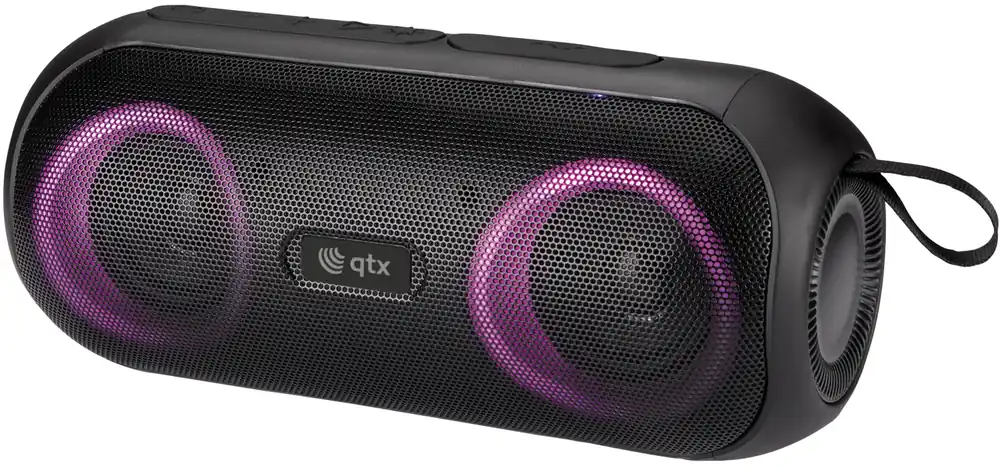 Jen Po Omezenou Doba QTX PartyPod, přenosný Bluetooth reprobox s LED podsvícením