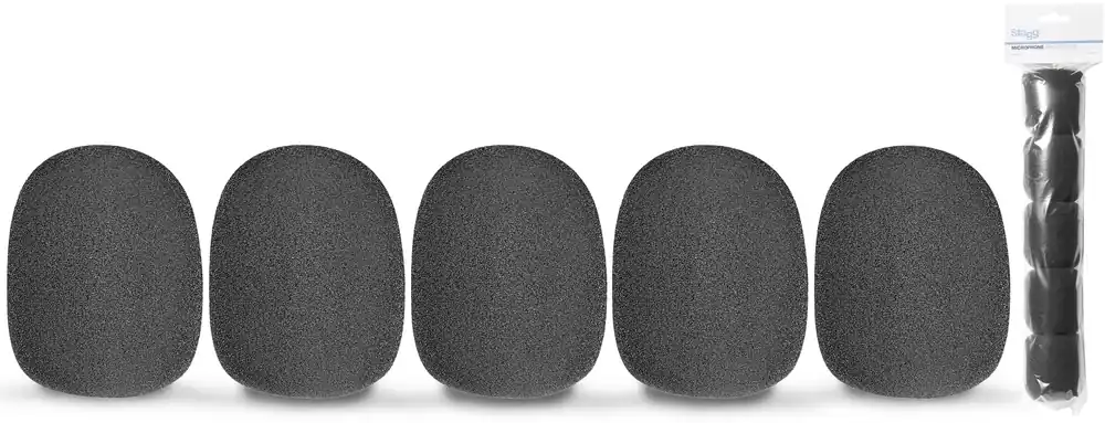 Novinka Stagg WS-S35/B5, kryty mikrofonní černé, sada 5 ks