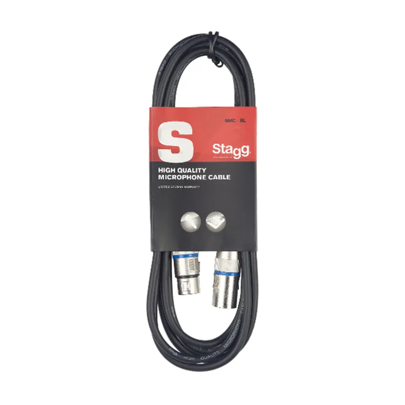 Super Cena Stagg SMC10 BL, mikrofonní kabel XLR/XLR, 10m, modré kroužky