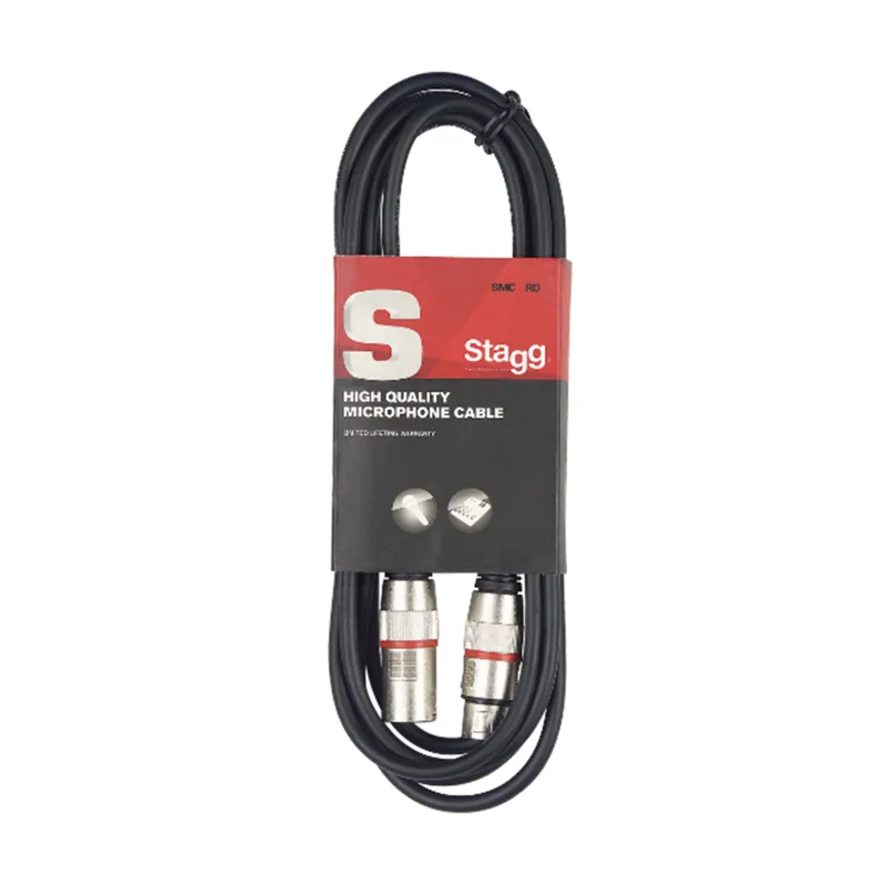 Kup Teď Stagg SMC6 RD, mikrofonní kabel XLR/XLR, 6m, červené kroužky
