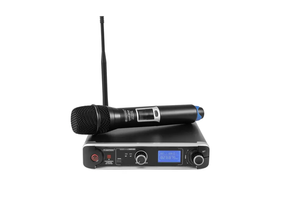 Nejlepší Cena Omnitronic UHF-301, 1-kanálový bezdrátový mikrofonní set 823-832 MHz / 863-865 MHz