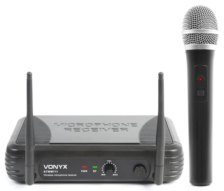 Akce Vonyx VHF mikrofonní set 1 kanálový, 1x ruční mikrofon