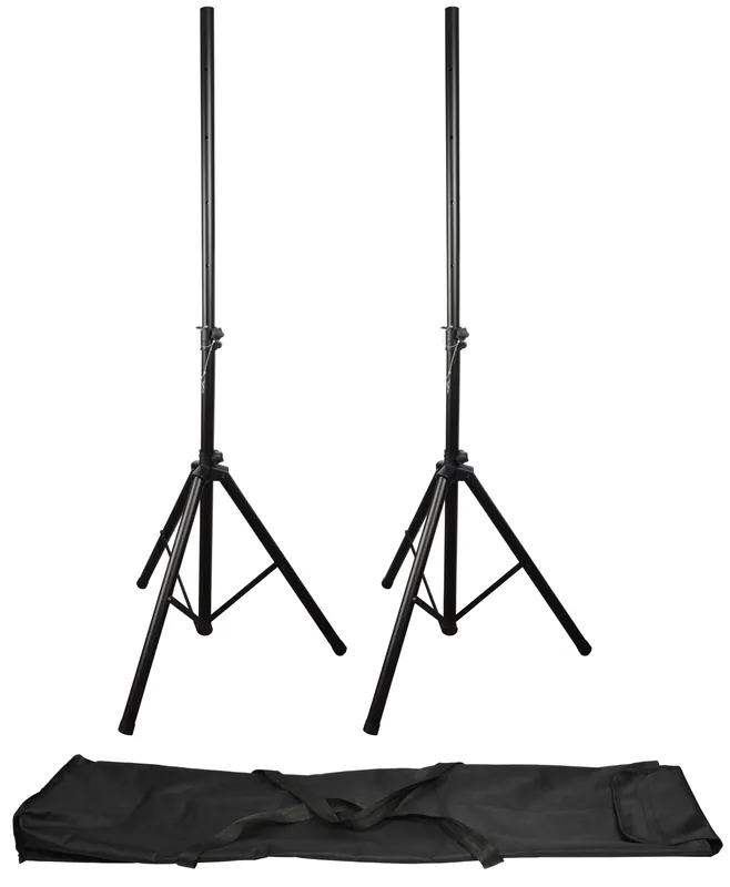 Must-Have QTX sada reproduktorových stojanů v přepravním obalu, 112-176 cm, 25 kg
