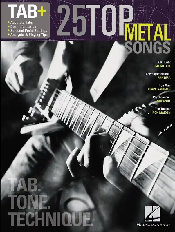 25 Top Metal Songs - Tab. Tone. Technique. Nízká Cena