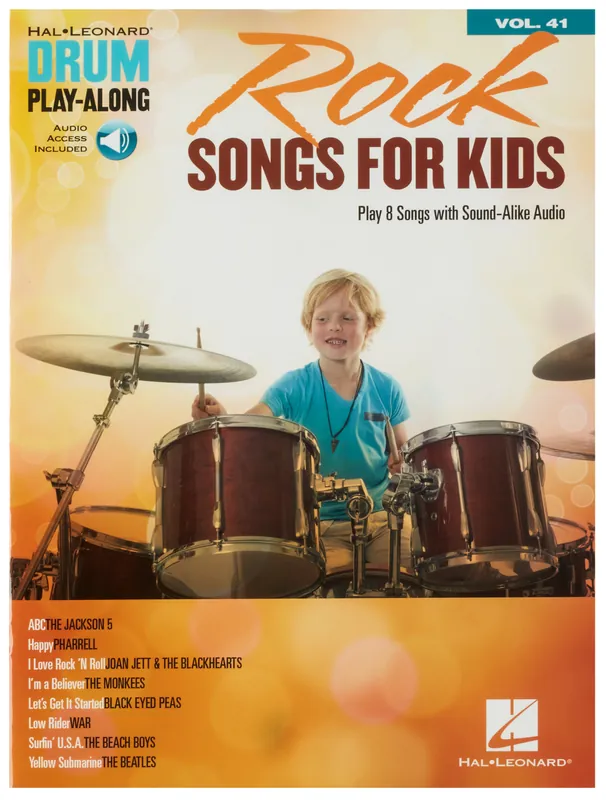 Drum Play-Along Volume 41 Rock Songs For Kids Cenová Bomba
