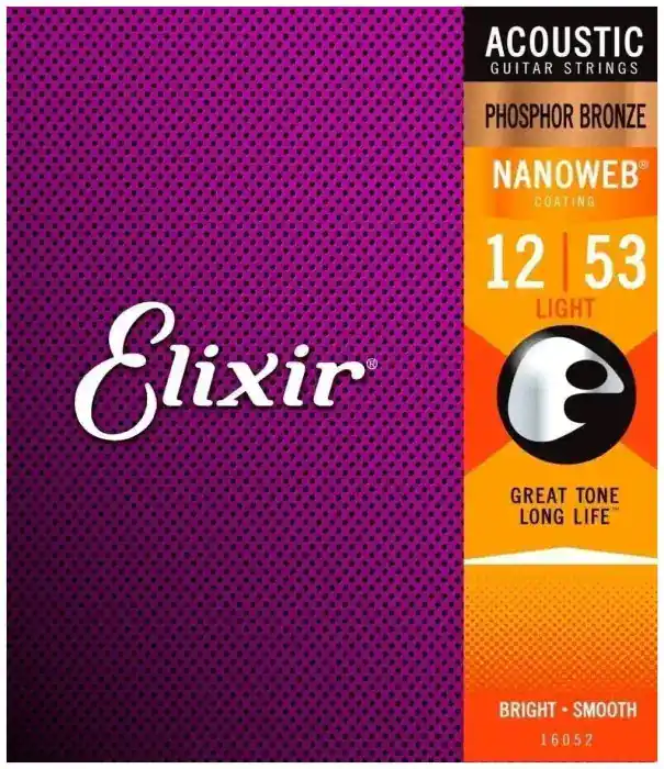 Tovární Cena ELIXIR Acoustic Phosphor Bronze with NANOWEB .012 - .053