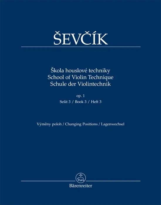 Expresní Doručení Otakar Ševčík Opus 1. sešit 3