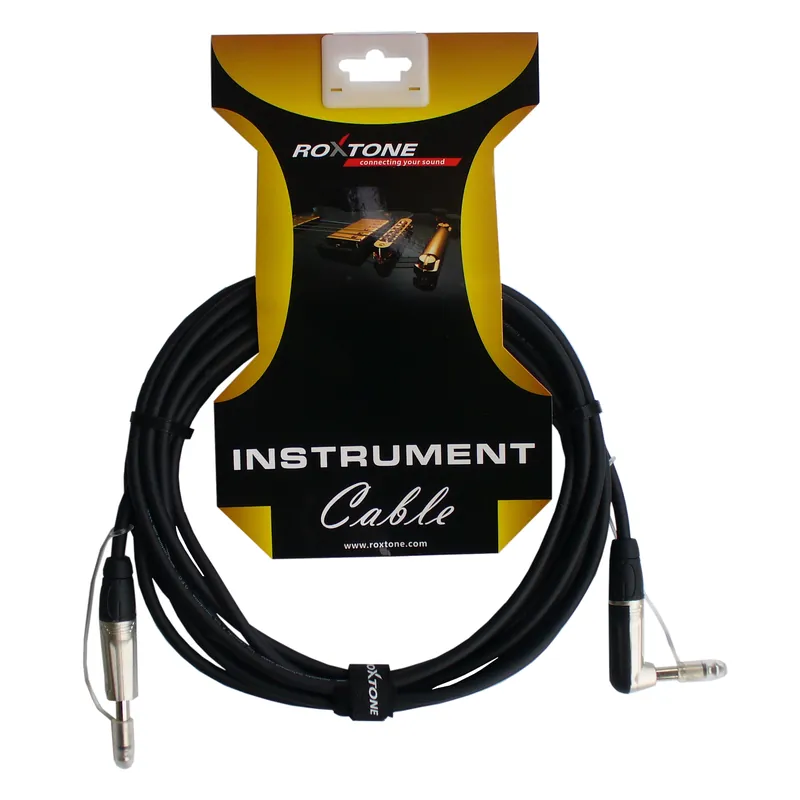 Cenově Výhodný Kabel nástrojový Jack 6,3 / Jack 6,3 L ROXTONE - 3m