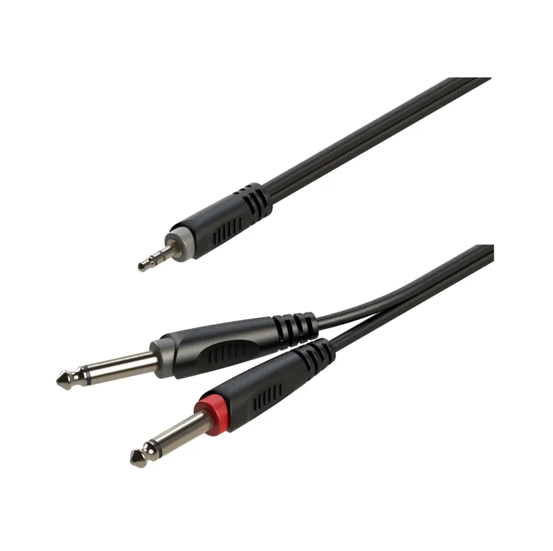 Víkendová Akce Kabel audio J 3,5 ST / J 6,3 2x ROXTONE - 1m