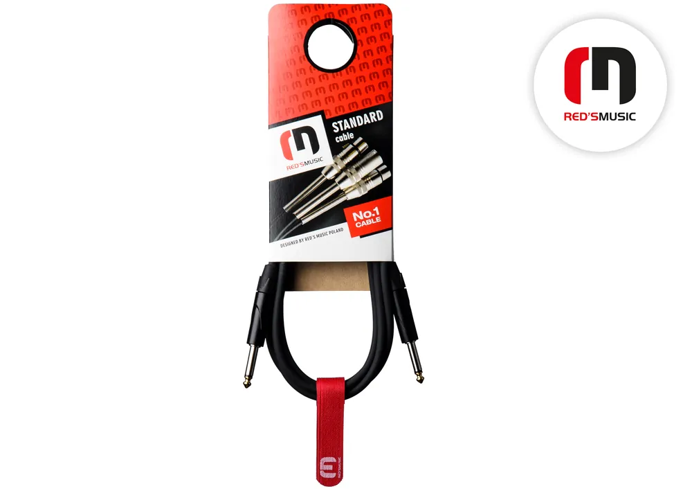 Kabel nástrojový Jack 6,3 / Jack 6,3 RED´s Music - 0,3m Akční Nabídka