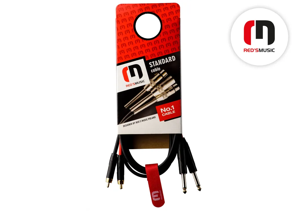 Kabel audio Jack 6,3 M 2x / RCA 2x - 3m Jen Po Omezenou Doba