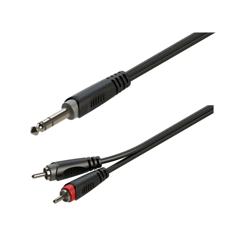 Kabel audio J 6,3 ST / RCA 2x ROXTONE - 1m Víkendová Akce