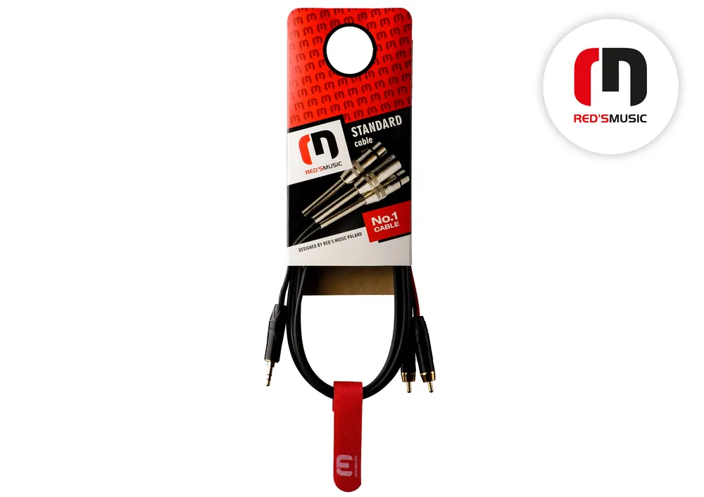 Expresní Doručení Kabel audio Jack 3,5 ST / RCA 2x RED´s Music