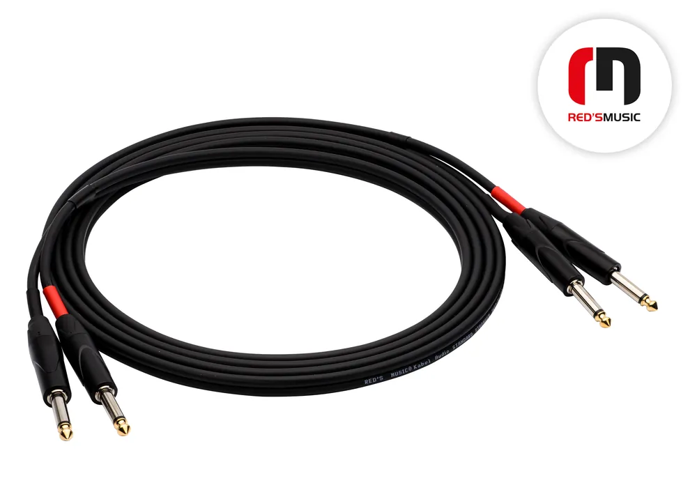 Hit Sezóny Kabel audio Jack 6,3 2x / Jack 6,3 2x - 0,5m