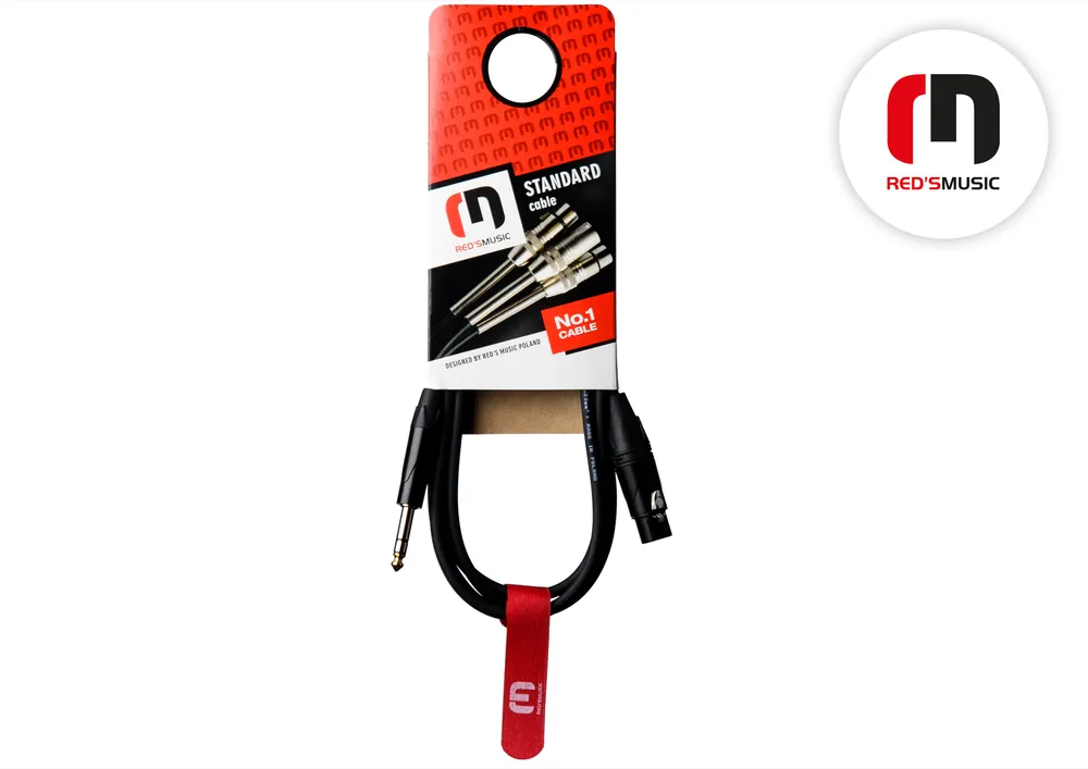 Cenový Hit Kabel mikrofonní XLR F / J 6,3 ST RED´s Music - 5m
