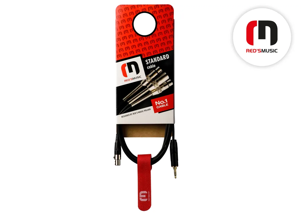 Víkendová Akce Kabel mikrofonní XLR mini F / Jack 3,5 ST, RED´s Music - 1m