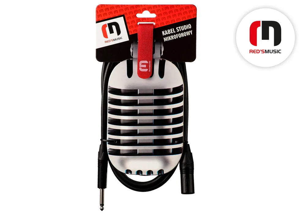 Kabel mikrofonní XLR M / J 6,3 M STUDIO RED´s Music Neutrik Akční Cena