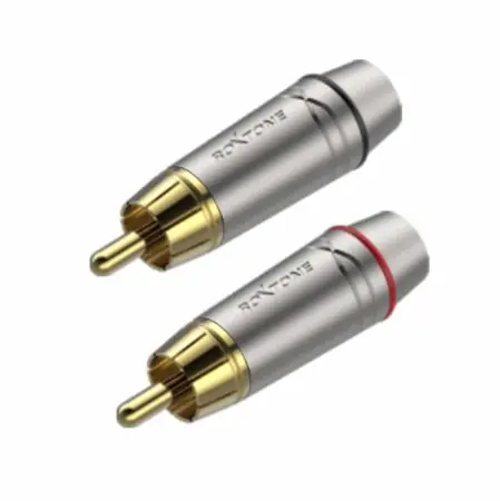 Nízká Cena Konektor RCA stříbrný, pár ROXTONE RF2P-NG