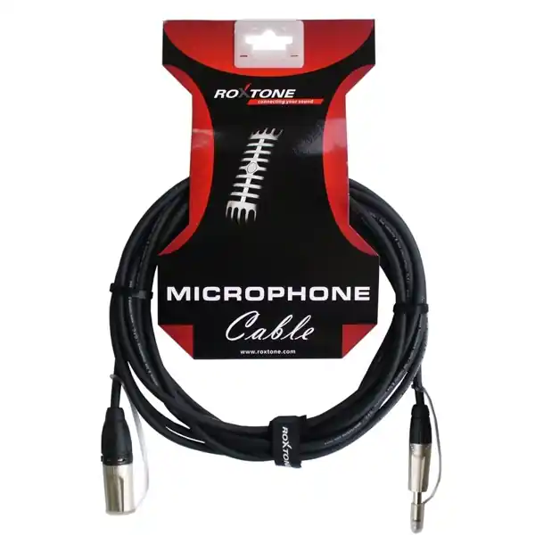 Kabel mikrofonní XLR (M) / Jack 6,3 ROXTONE - 5m Pouze Dnes