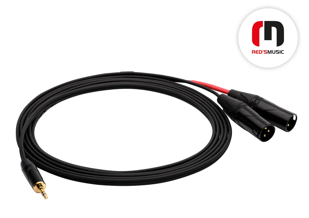 Kabel audio Jack 3,5 ST / XLR M 2x - 6m Levný