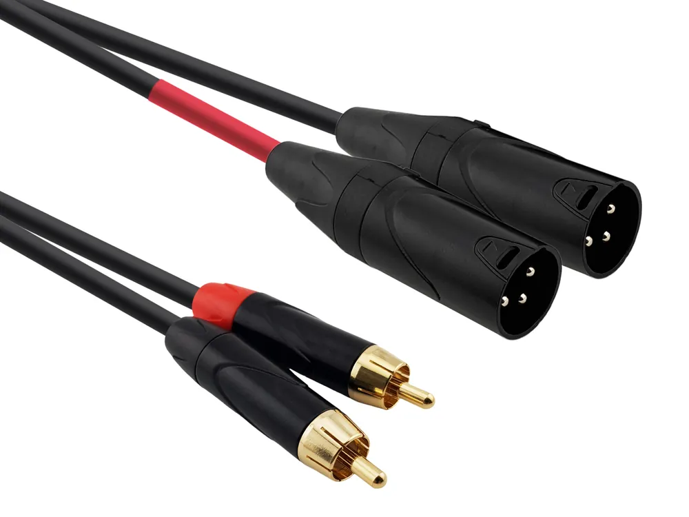 Nízká Cena Kabel audio XLR (M) 2x / RCA 2x - 3m