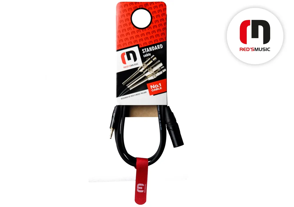 Hit Sezóny Kabel mikrofonní XLR M / J 3,5 ST RED´s Music - 2m