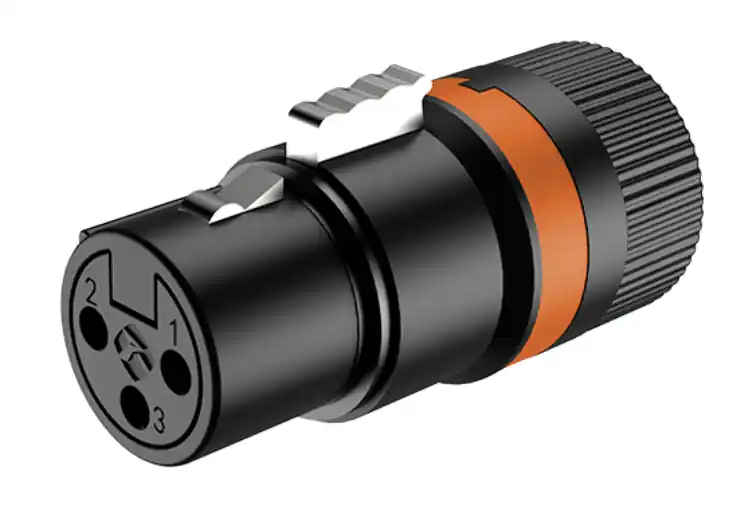 XLR konektor ROXTONE LX3F, černý, krátký Nejlepší Volba